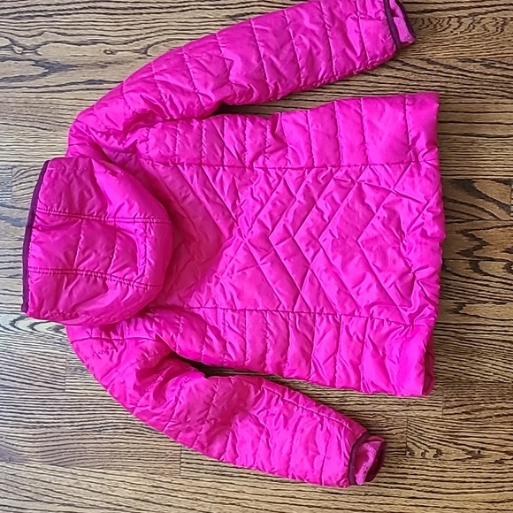 Lands End Girls Insulated Winter Snow Jacket w Plush Softest Lining Size L (6-7) - Picture 2 of 7
